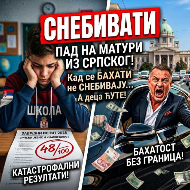 „СНЕБИВАМ СЕ – СНЕБИВАШ СЕ – ОН/ОНА/ОНО СЕ СНЕБИВА…”: Крах на матури из српског